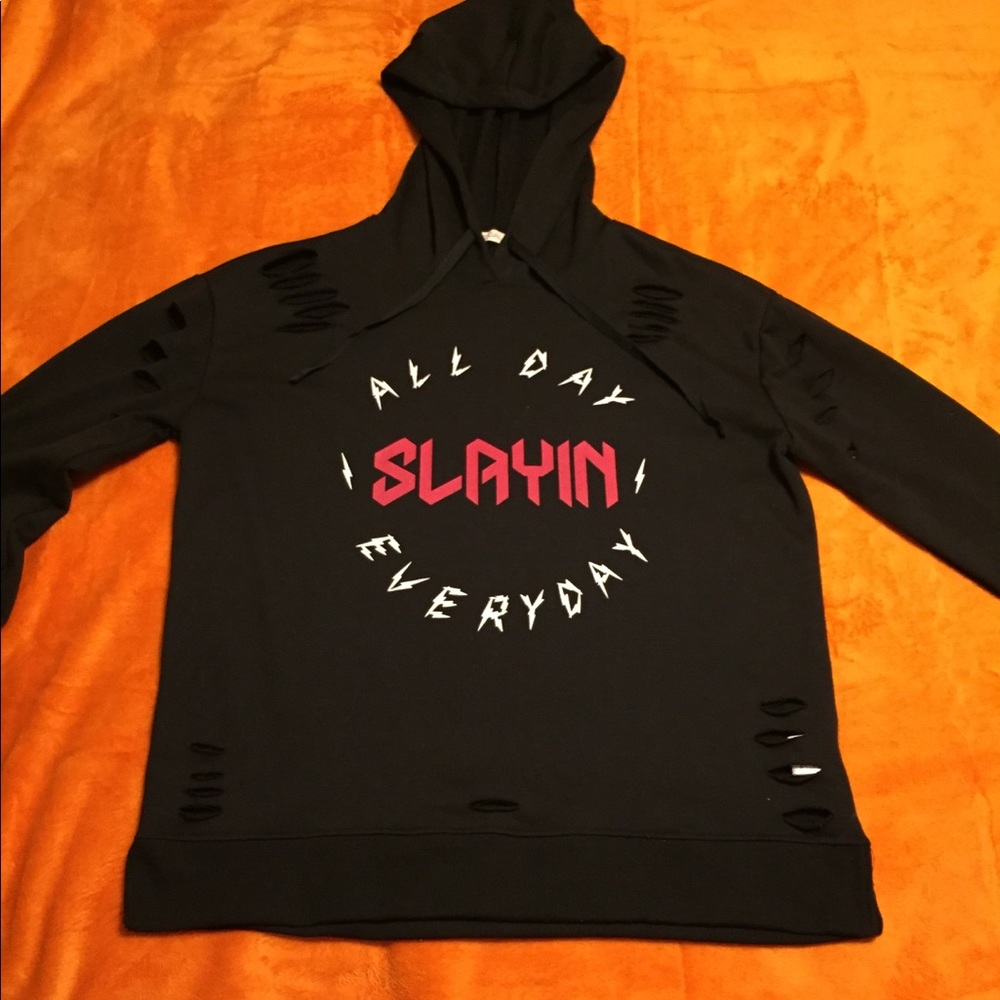 “Slayin All Day Everyday” Hooded Shirt